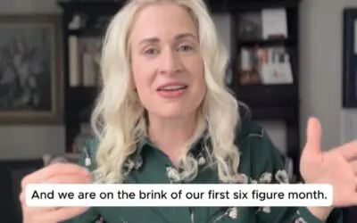 Sarah Approaching First $100,000 Month