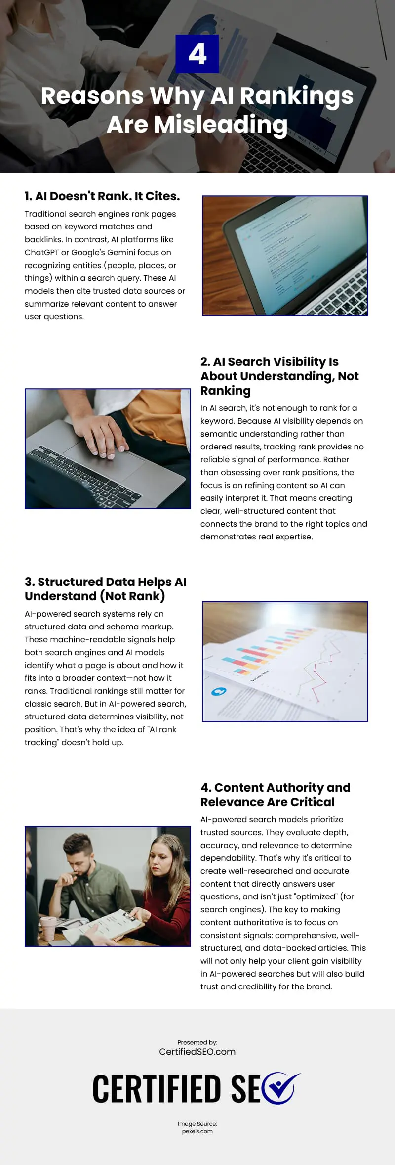 4 Reasons Why AI Rankings Are Misleading Infographic